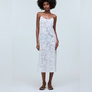 Madewell Floral Halter Cover-Up Midi Dress